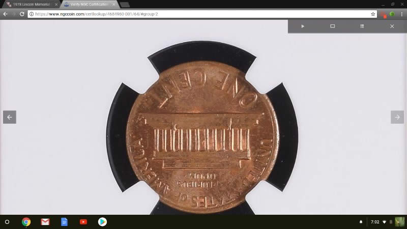 1978-Lincoln-Memorial-Cent-2.5-Grams